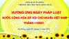 HƯỞNG ỨNG NGÀY PHÁP LUẬT NƯỚC CỘNG HÒA XÃ HỘI CHỦ NGHĨA VIỆT NAM 9/11
