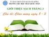 Trường Tiểu học Trần Quốc Toản giới thiệu sách tháng 3