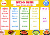 Thực đơn bán trú tuần 2 tháng 01 năm 2026 (từ 12/01 đến 16/01)