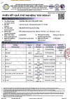 ảnh phiếu xét nghiệm nước