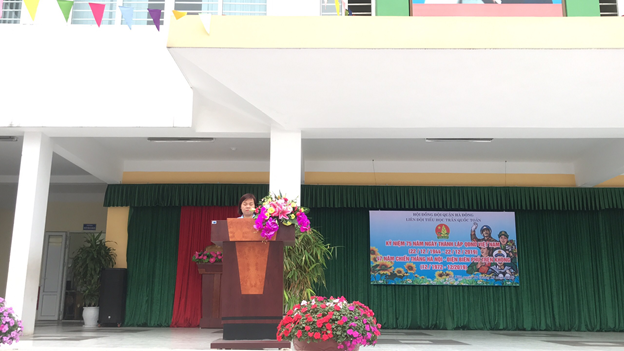 TRƯỜNG TIỂU HỌC TRẦN QUỐC TOẢN TỔ CHỨC LỄ “ KỈ NIỆM 75 NĂM NGÀY THÀNH LẬP QUÂN ĐỘI NHÂN DÂN VIỆT NAM VÀ 47 NĂM CHIẾN THẮNG HÀ NỘI – ĐIỆN BIÊN PHỦ TRÊN KHÔNG