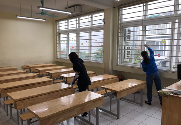 TIỂU HỌC TRẦN QUỐC TOẢN CHUNG TAY ĐẨY LÙI DỊCH VIÊM ĐƯỜNG HÔ HẤP CẤP DO VIRUT  CORONA