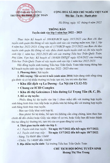 Tuyển sinh