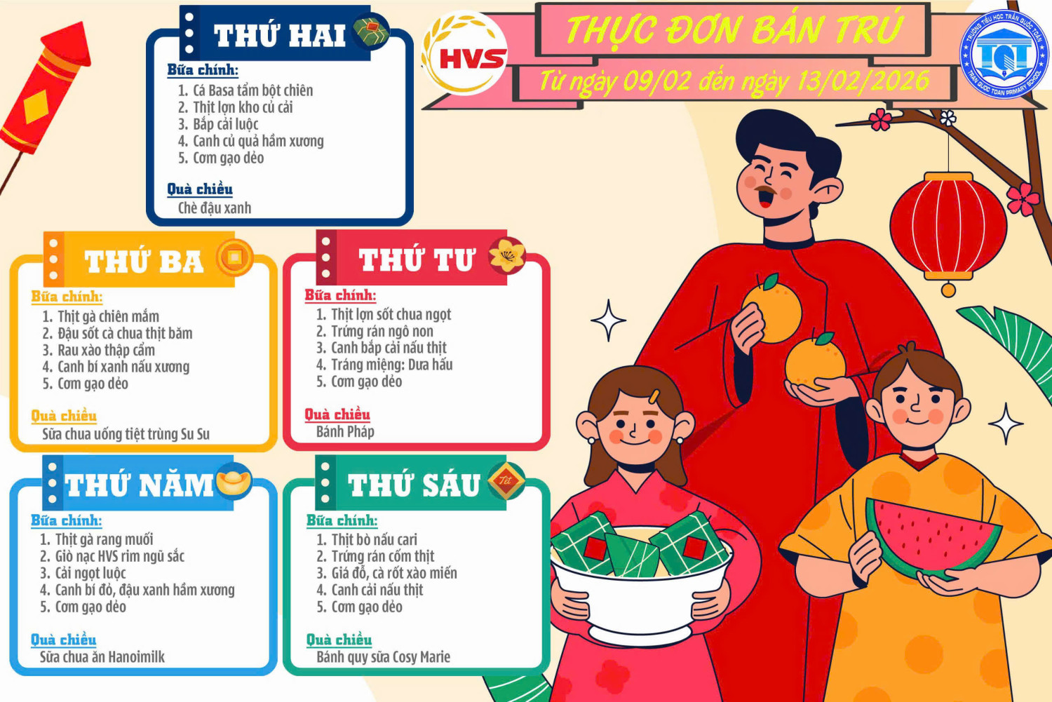 Thwujc đơn ngày 9 2 đến ngày 13 2 2026